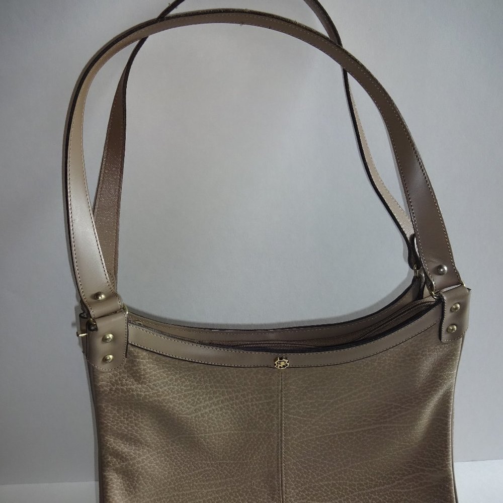 Vintage Brown John Romain Leather Pebbled Purse